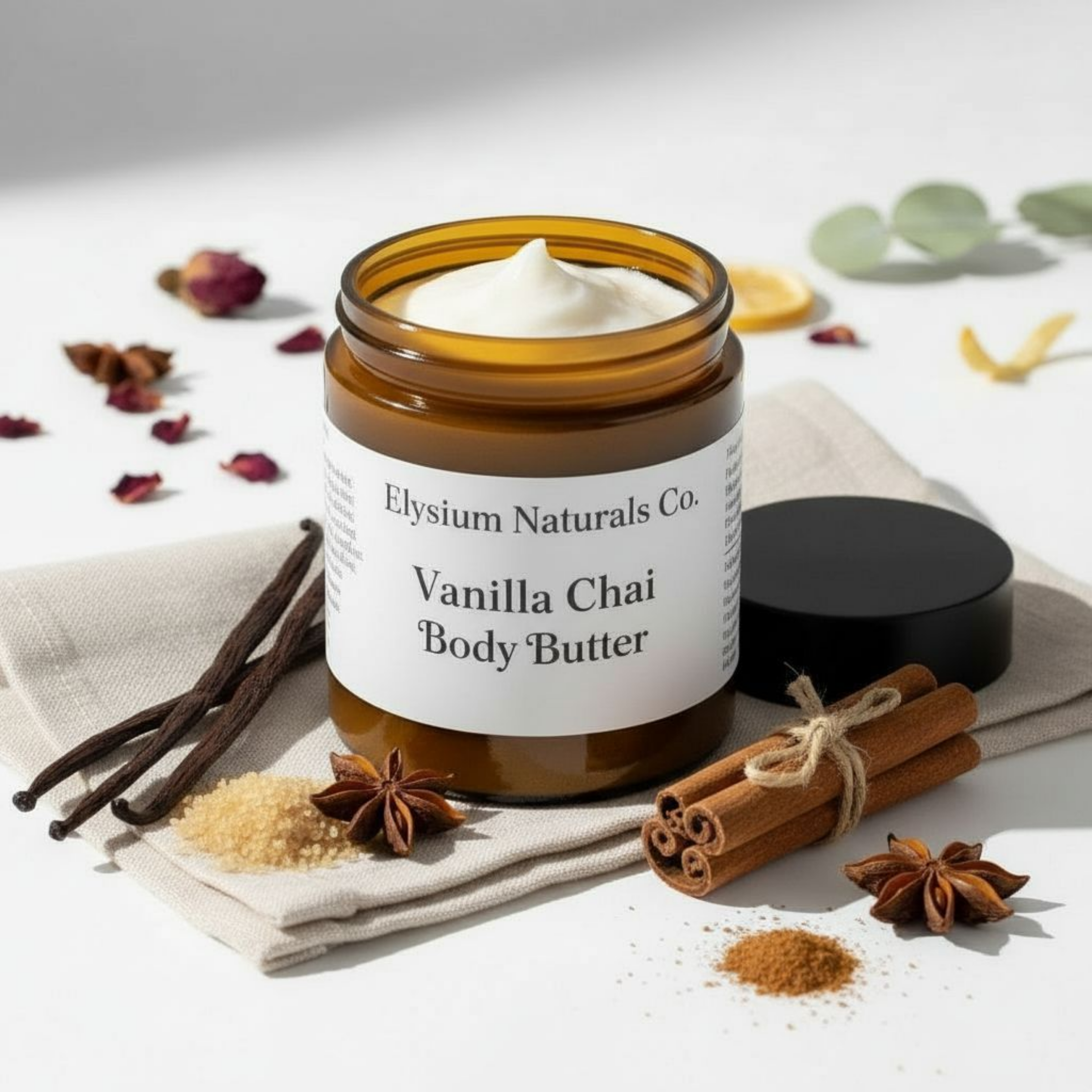 Vanilla Chai Whipped Body Butter for Dry, Sensitive Skin