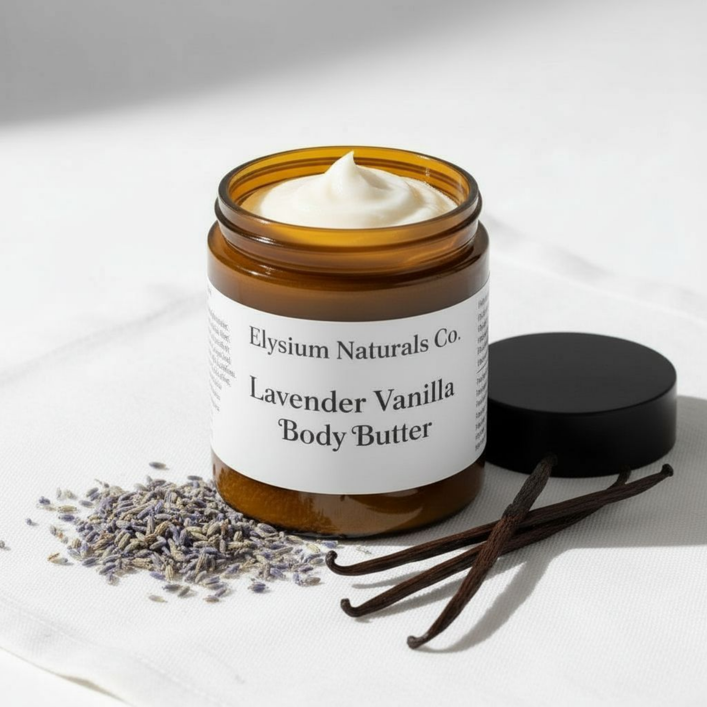 Lavender Vanilla Body Butter — Calming & Hydrating for Sensitive / Eczema Skin
